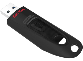 Memoria USB 32 GB - SanDisk Ultra, 3.0, Lectura 130 MB/s, Compatible 2.0, Software SecureAccess, Negro