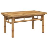 mesa de centromesa auxiliarmesa de cafe de bambu 70x40x35 cm