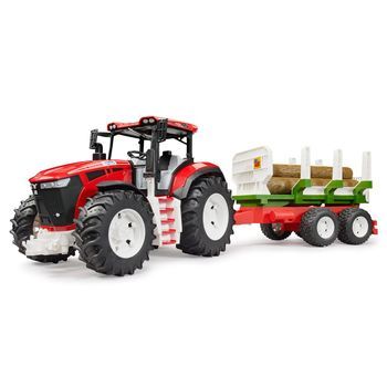Tractor Roadmax Con Remolque Y Troncos 03453 Bruder