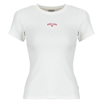 Guess Camiseta GJ SS CN RIB EMBRO para mujer