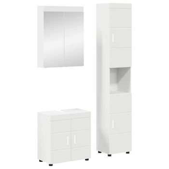 Juego De Muebles De Baño Tulum 3 Uds. 60 X 34 X 63 Cm Vidaxl