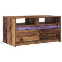 mesa de cafe madera vieja 90 x 50 x 45 cm madera de ingenieria vidaxl