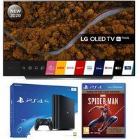 77 lg  smart 4k hdr oled tv ps4 pro  marvels spider-man bundle