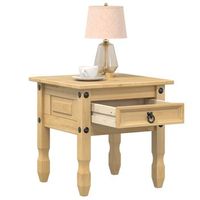 mesa auxiliar  mesita auxiliar  mesa de cafe corona madera maciza de pino 50x50x50 cm cfw771154