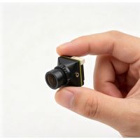 camara fpv hglrc l1 - 1200tvl cmos 127 f18 001lux lente de 21 mm 112 fov 43169 5-24v 1919 mm 73 g