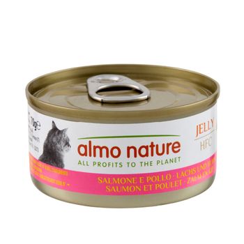 Almo Nature 24 x 70 g - Pack Ahorro - Salmón con pollo en gelatina