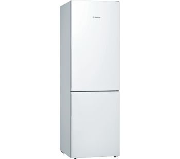 BOSCH Serie 4 KGE36VW4A 60/40 Fridge Freezer - White, White