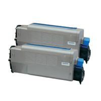 compatible multipack oki b840n printer toner cartridges 2 pack -44661802