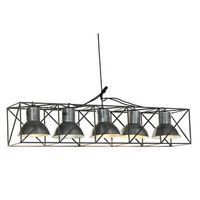 lampara techo metal 115x24x24 multiposicion gris