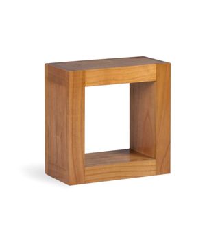 Estante de madera de mindi marrón 40x40 cm