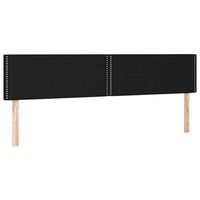 cabecero accesorio para dormir mueble de dormitorio en 2 partes 100 x 5 x 7888 cm tela negra tdl0206274