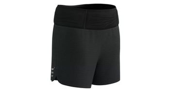 Pantalon corto compressport trail racing mujer negro