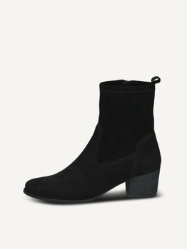 CAPRICE Bootie, black, made of Leather and synthetic with Block heel, Size 42