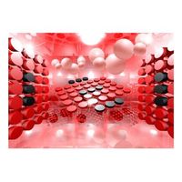 papel pintado 3d - playing in red and black 350x245 cm