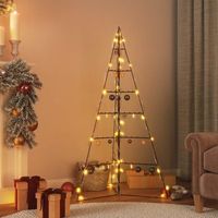 arbol de navidad  decoraciones de navidad para decoracion metal negro 140 cm cfw641095