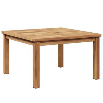 Mesa De Jardín | Mesa De Café Marrón 60 X 60 X 36 Cm Madera De Teca Maciza