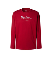 pepe jeans para hombre pm5010135 camiseta eggo l rojo m casual algodon manga larga