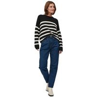 vila pantalones jeans molli - dark blue denim para mujer