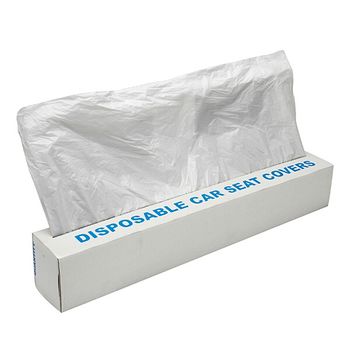 Roll Of 100 Car Seat Covers White
