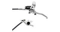 hope tech 4 x2 disc break   latiguillo estandar delantero plateado   negro