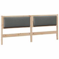 cabecero otro marron 200 cm madera maciza de pino