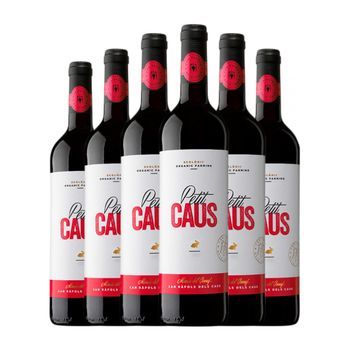 Can Ràfols Vino Tinto Petit Caus Tinto Penedès 75 Cl 12% Vol. (pack De 6 Unidades)