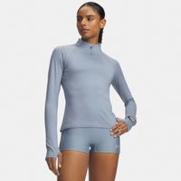 under armour velociti half zip  camiseta de running mujeres - azul
