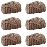 mantitas de sofa 6 uds camel 240 x 220 cm 824 kg lana vidaxl