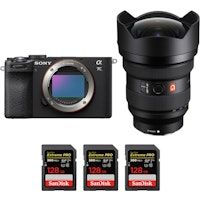 a7c ii negro  fe 12-24mm f28 gm  3 sandisk 128gb extreme pro uhs-ii sdxc 300 mbs  pdf mcz dire