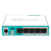 mikrotik hex lite switch 5 puertos 10100 blanco