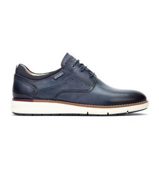 Pikolinos para hombre. M1A-4276C1 Zapatos de Piel Manacor marino (40), Plano, Cordones, Casual