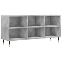 mueble de tv madera de ingenieria gris hormigon 1035x30x50 cm vidaxl