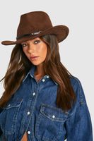 sombrero vaquero estilo western con tira beige