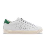 p448 para hombre cojohn zapatillas john blanco 41 piel plano cordones casual