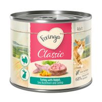 feringa classic meat menu 24 x 200 g - pack ahorro - conejo y pavo