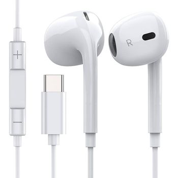 Auriculares Intrauditivos con Tipo C  Blanco