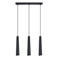 lampara de techo negro acero alt 120