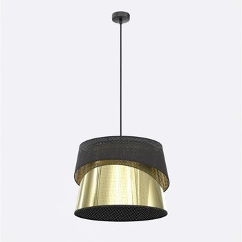 Lámpara de techo tareto negro+oro
