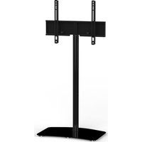 sonorous contemporary pl2800-blk 650 mm tv stand with bracket - black black