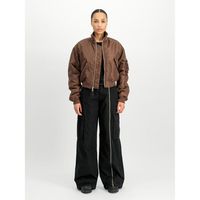alpha industries chaquetas 258010 ma-1 cropped loose-204 powder brown para mujer
