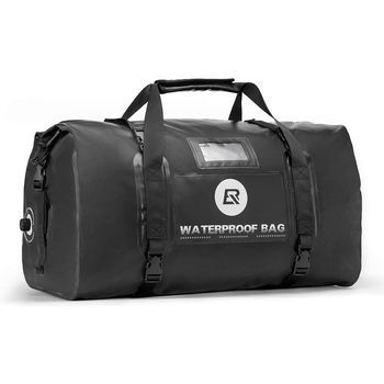 Práctica Bolsa Impermeable Para Moto Montada En El Asiento, Baúl 55l, Color Negro