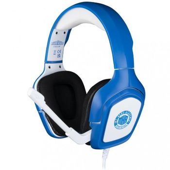 Konix My Hero Academia Auriculares con Cable para Juegos PS4, PS5, Switch, Xbox One y Series X|S - Micrófono - Cable de 1,5 m - Conector de 3,5 mm - Blanco y Azul