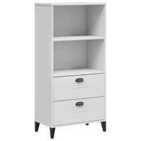estanteria  libreria madera de ingenieria blanco 60x35x123 cm