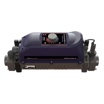 Calentador Agua Piscina Evolution 2 Titanio 15m3 Termostato 1 2c Flow Poolheat - 9kw Mono/tri