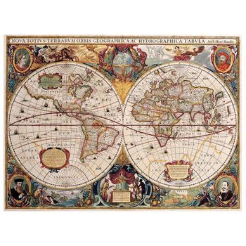 Legendarte - Cuadro Lienzo, Impresión Digital - Mapa Antiguo No. 42 - Decoración Pared Cm. 80x100