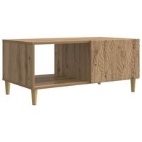 mesa de centro roble artisan 90 x 50 x 40 cm vidaxl