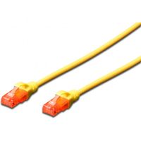 ewent cable de red rj45 cat 6 uutp 50cm amarillo