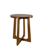 mesa auxiliar de madera marron d 45 cm