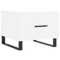 mesa de centro madera de ingenieria blanca 50x50x40 cm vidaxl