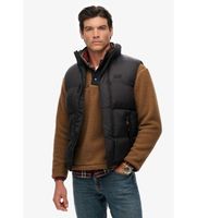 superdry para hombre m5012246a chaleco tech padded negro m casual nylon